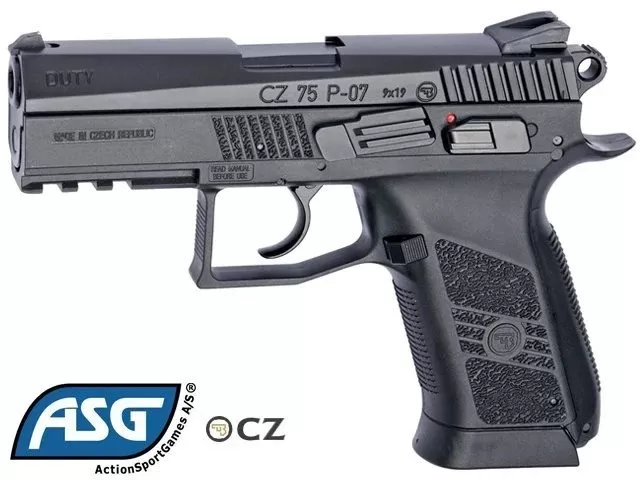 ASG CZ75 P-07 Duty Blowback 4.5mm Co2 Airsoft Havalı Tabanca