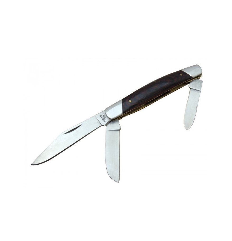 AVS K-15 18 CM Ahşap Kabze Üç Agızlı Çakı