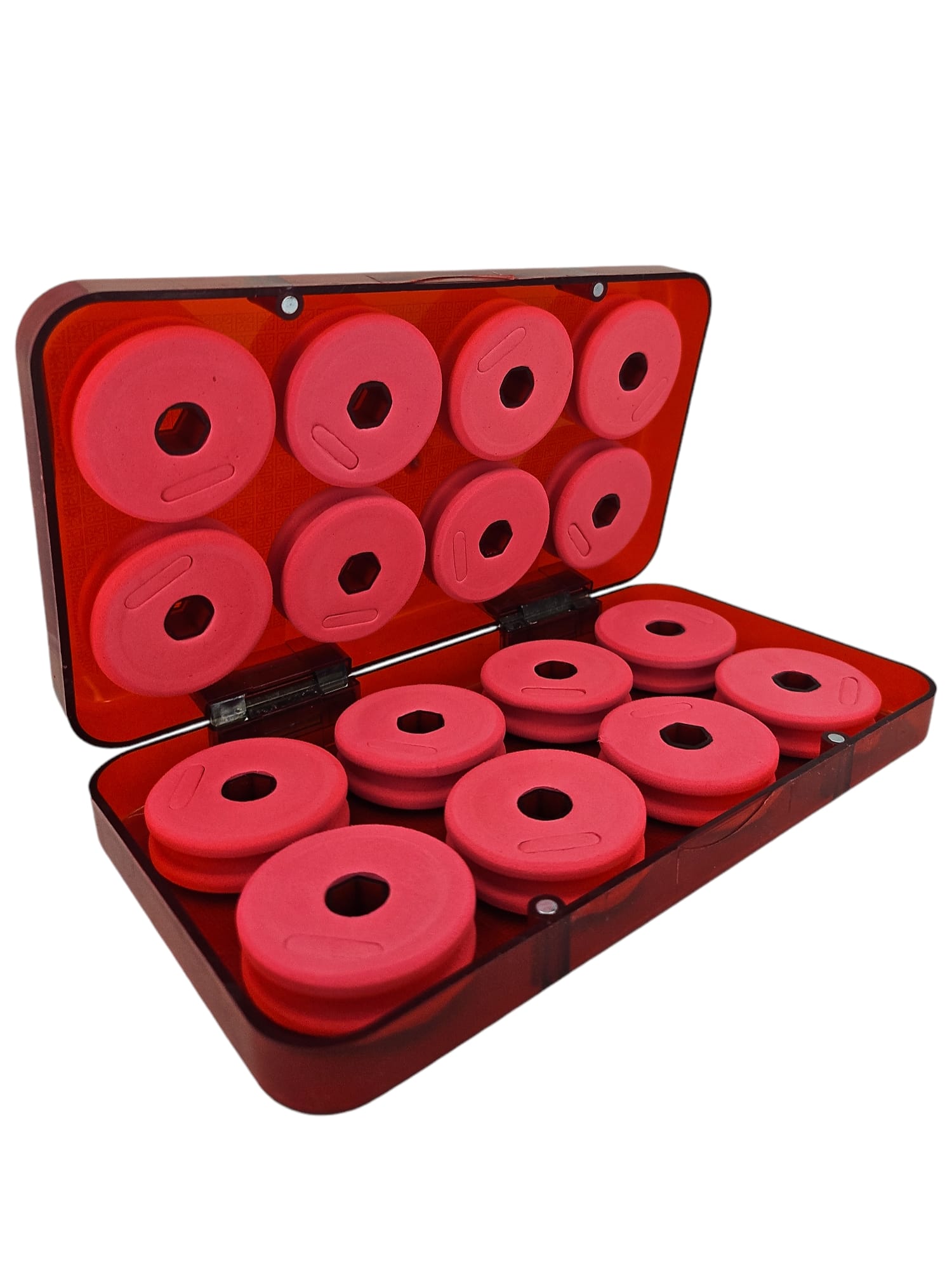 Avsepeti Kırmızı Plastik Mıknatıslı Kutu 16P Eva Kasnak