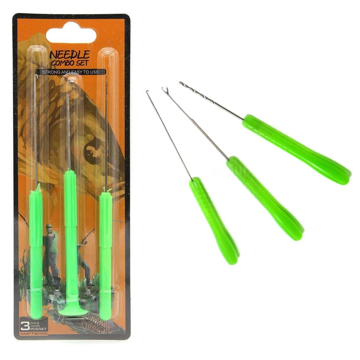 Avsepeti Needle Combo Set Plastik Yeşil 3P Boili Delici
