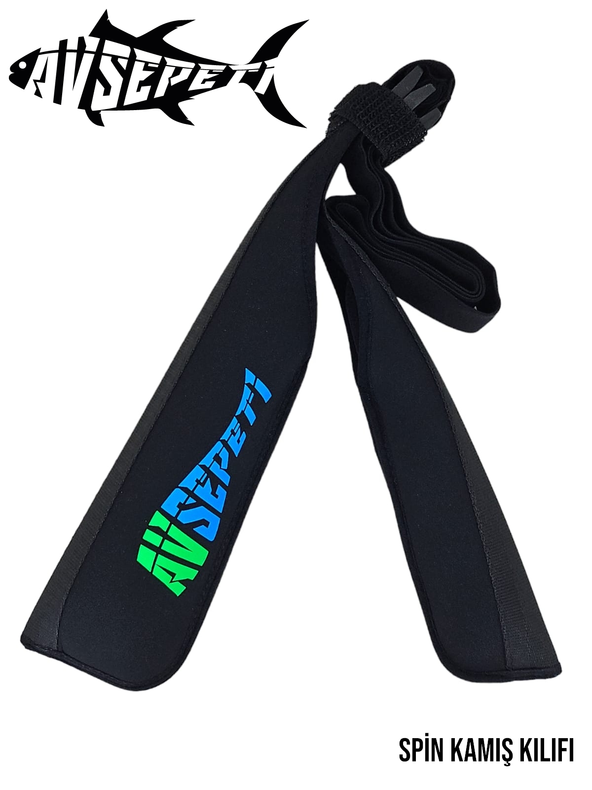 Avsepeti Neopren Ayarlanabilir Lastikli Sırt Taşımalı Spin Kamış Bandı