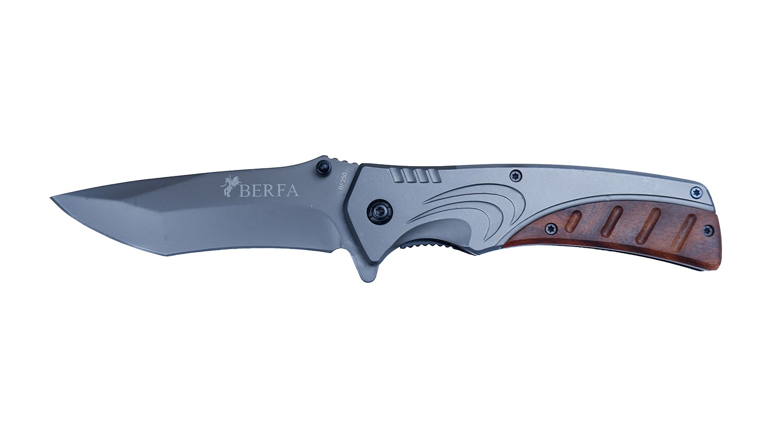 Berfa BF250 Katlanır Ahşap işlemeli Çakı
