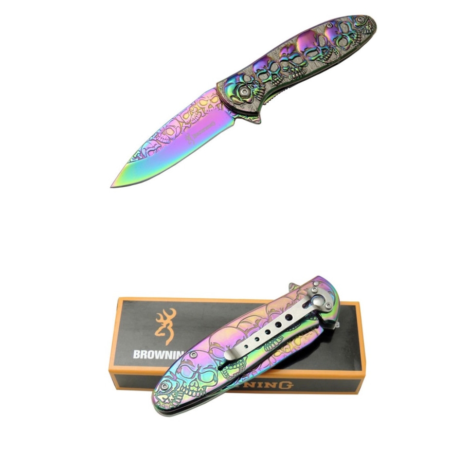 Browning YSTL2955RB 19.5 CM Kurukafa İşlemeli Taşıma Klipsli Çakı