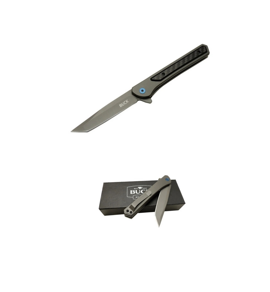 Buck FY-19T 19.5 CM Titanium Damalı Tanto Çakı