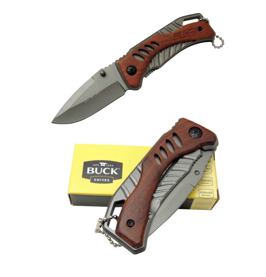 Buck X61 15.5cm Ahşap Kabze Çakı