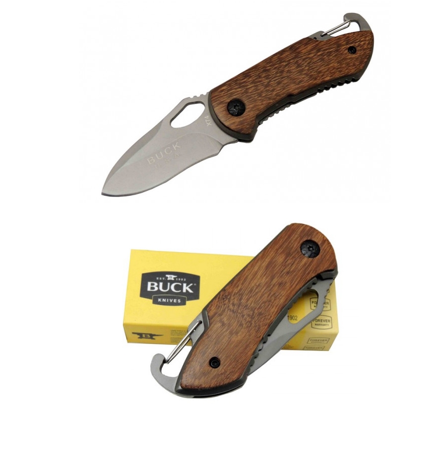 Buck X74 15cm Ahşap Kabze Çakı