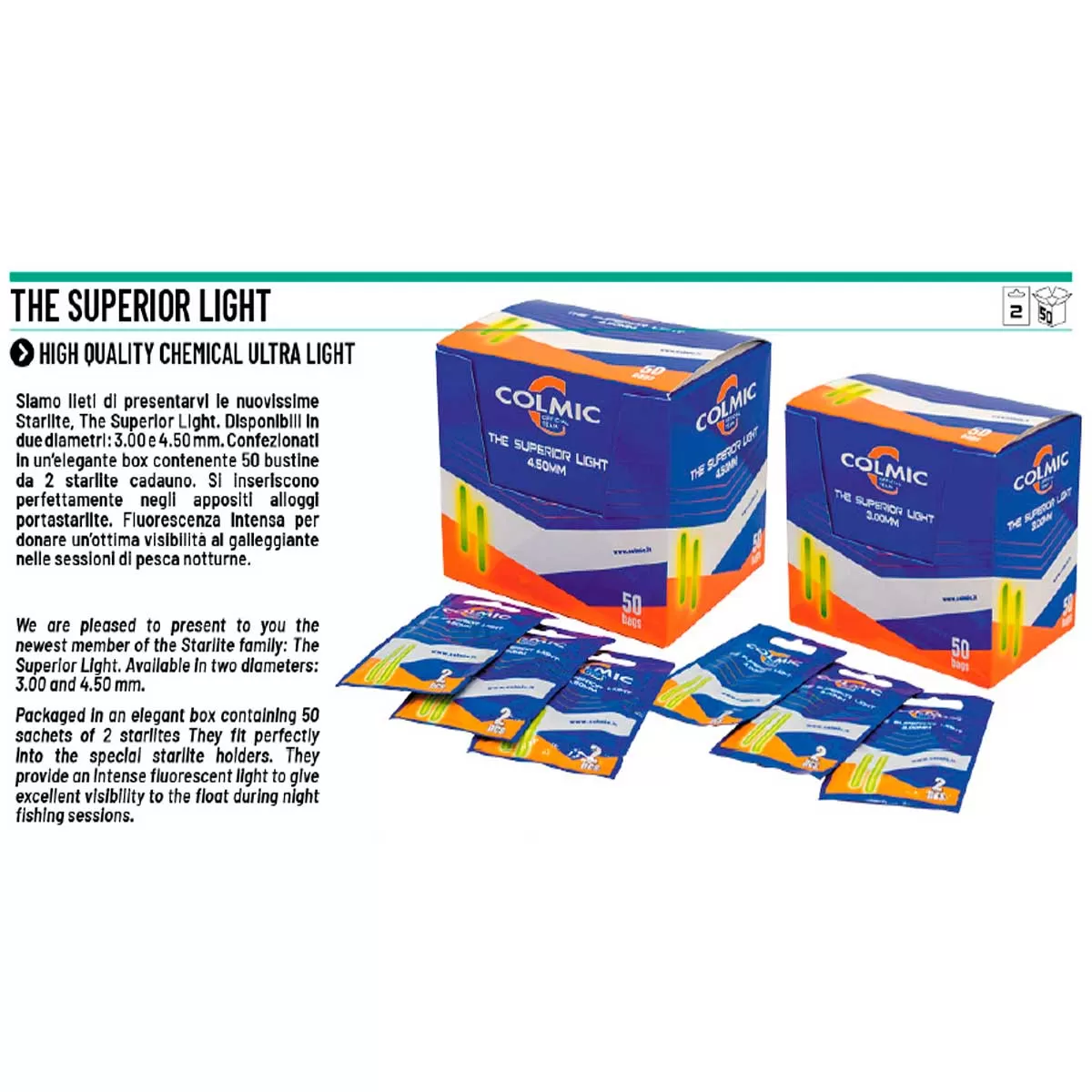 Colmic The Superior Light 4.5mm Fosfor Çiftli