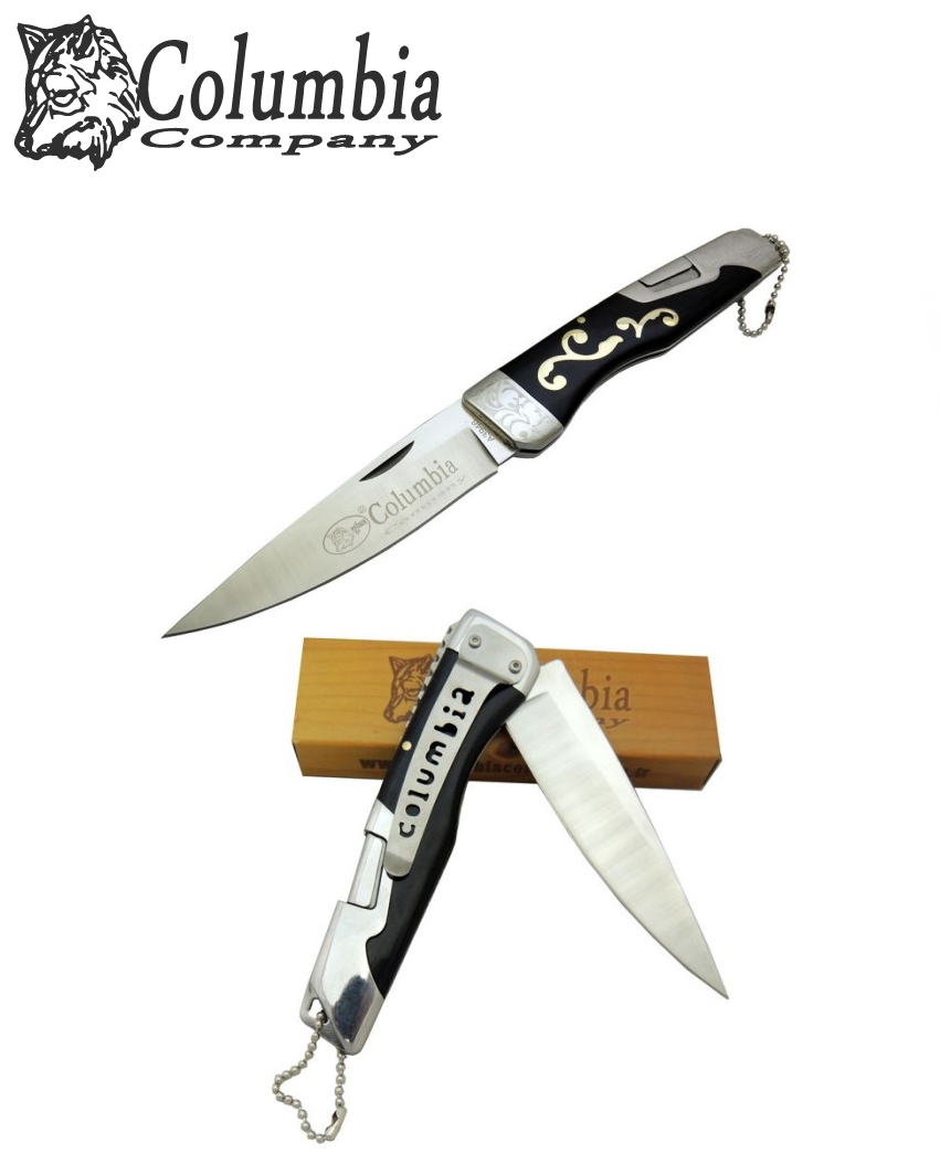 Columbia A-3946-B 24cm Taşıma Klipsli Emniyet Kilitli Çakı