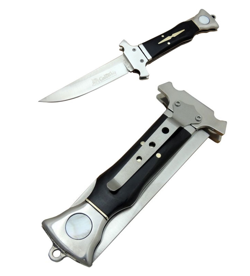 Columbia A-123-D 440C Çelik 22cm Siyah Ahşap Kabze Çakı