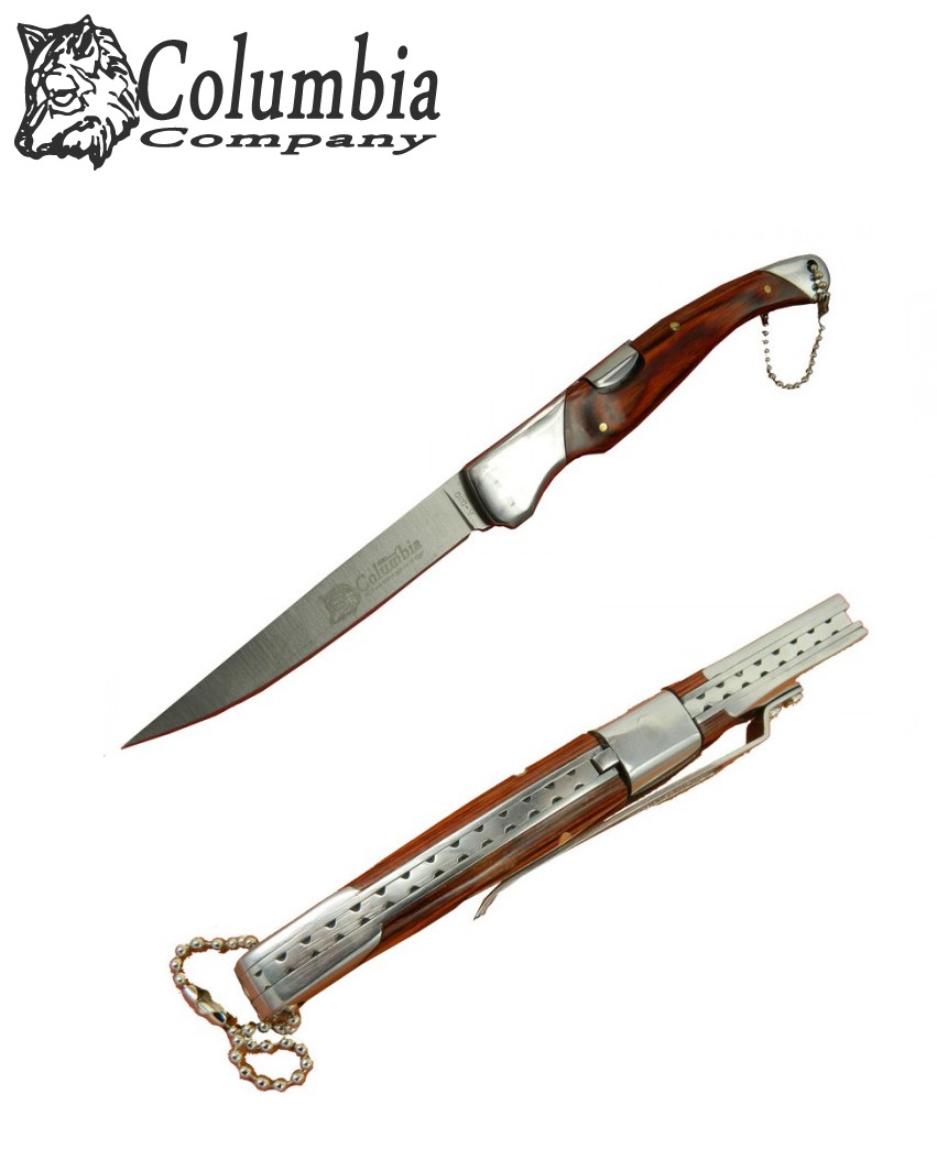 Columbia A-030-A 23cm Taşıma Klipsli Emniyet Kilitli Çakı