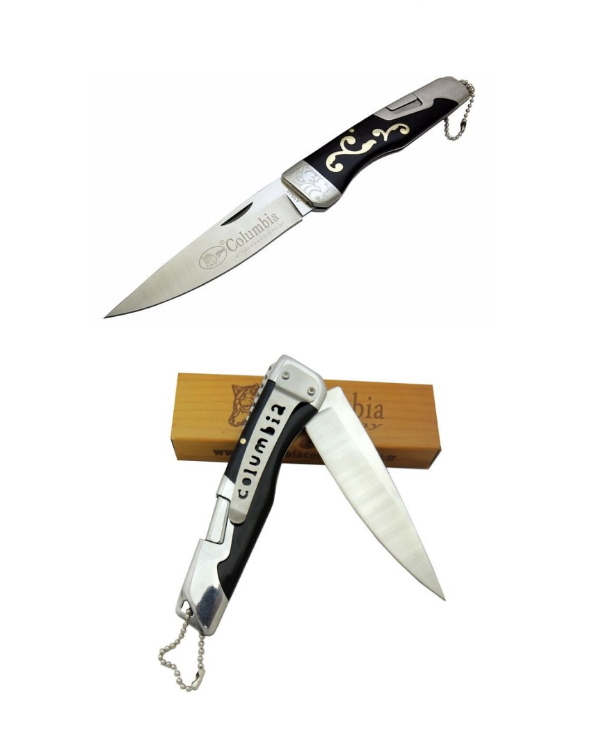 Columbia B-3946-B 21cm Taşıma Klipsli Emniyet Kilitli Çakı