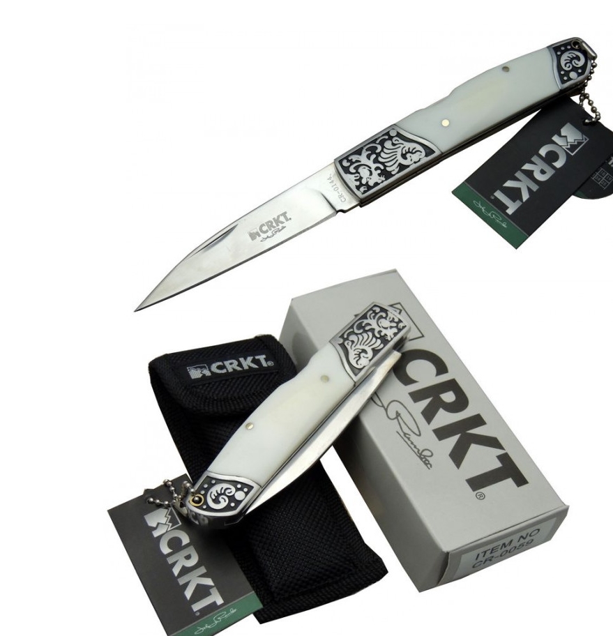 CRKT CR-0144WY 20CM Gravür İşlemeli Taşıma Klipsli Emniyet Kilitli Çakı