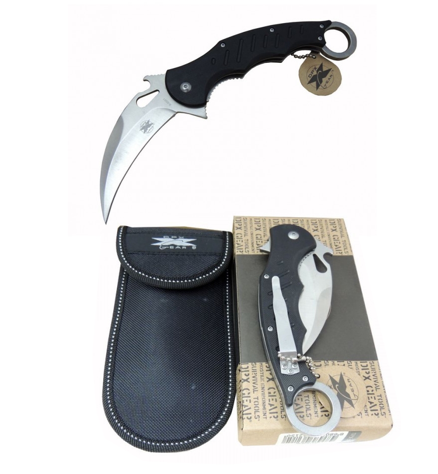 Dpx Gear X-0561-23 CM Taşıma Klipsli Karambit Çakı