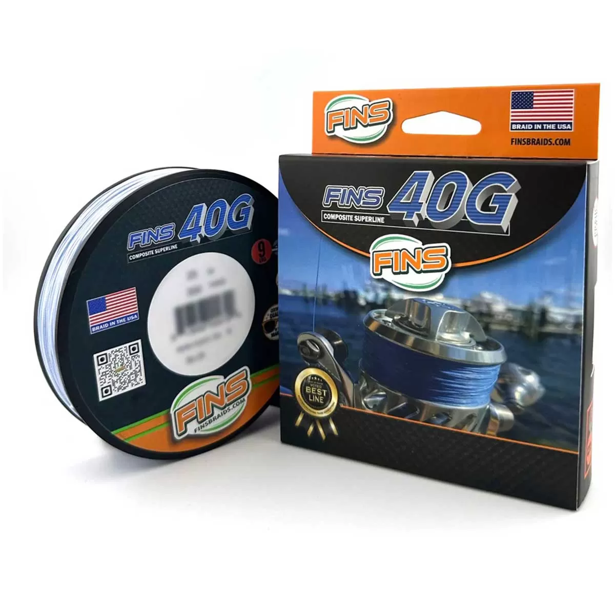 Fins 40G Örgü İp Misina Mavi 137 Metre