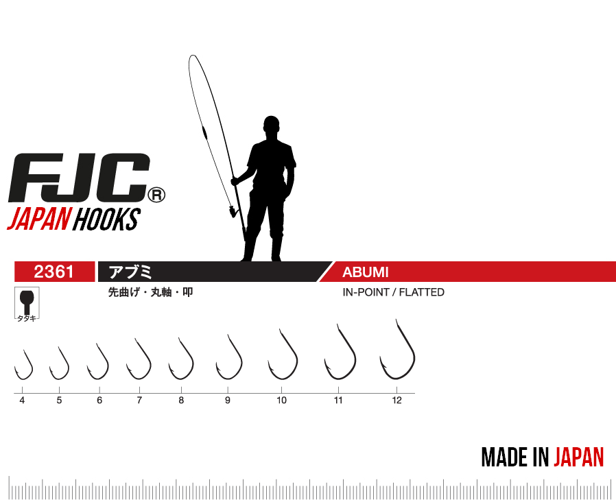 FJC Japan Hooks Abumi-Bn 2361 Olta İğnesi