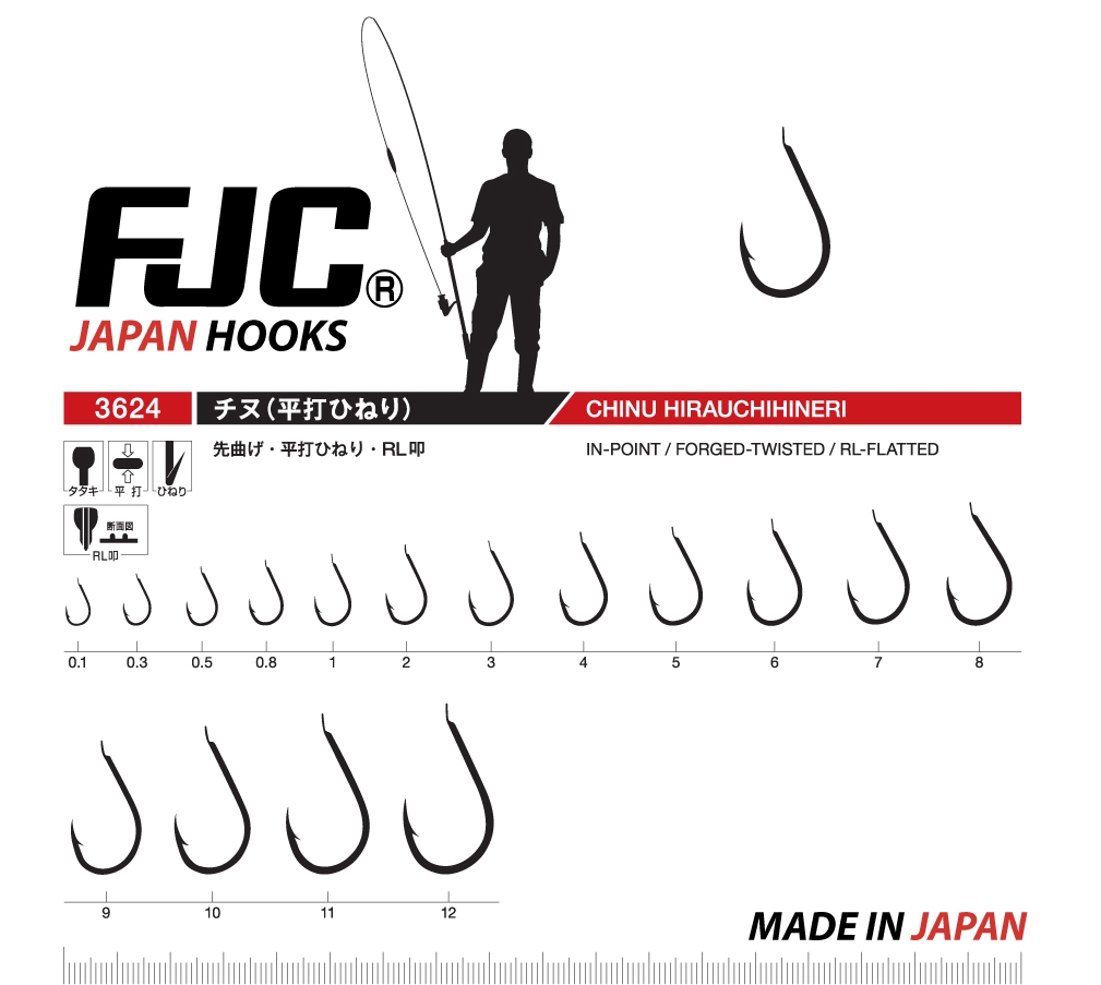 FJC Japan Hooks CHINU-BN 3624 Olta İğnesi