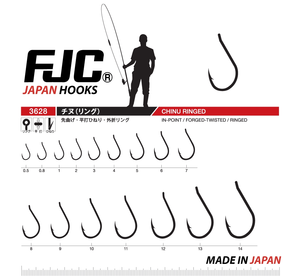 FJC Japan Hooks CHINU-BN 3628 Olta İğnesi