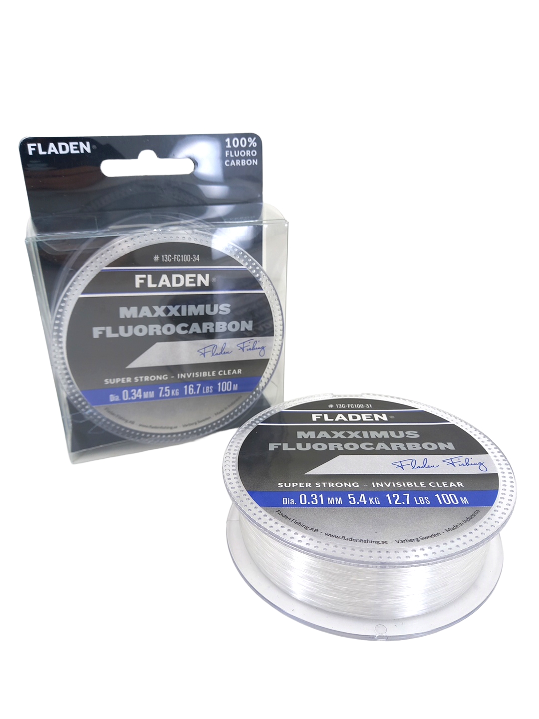 Fladen #13C-FC100-34 Maxximus Fluorocarbon 100M Misina