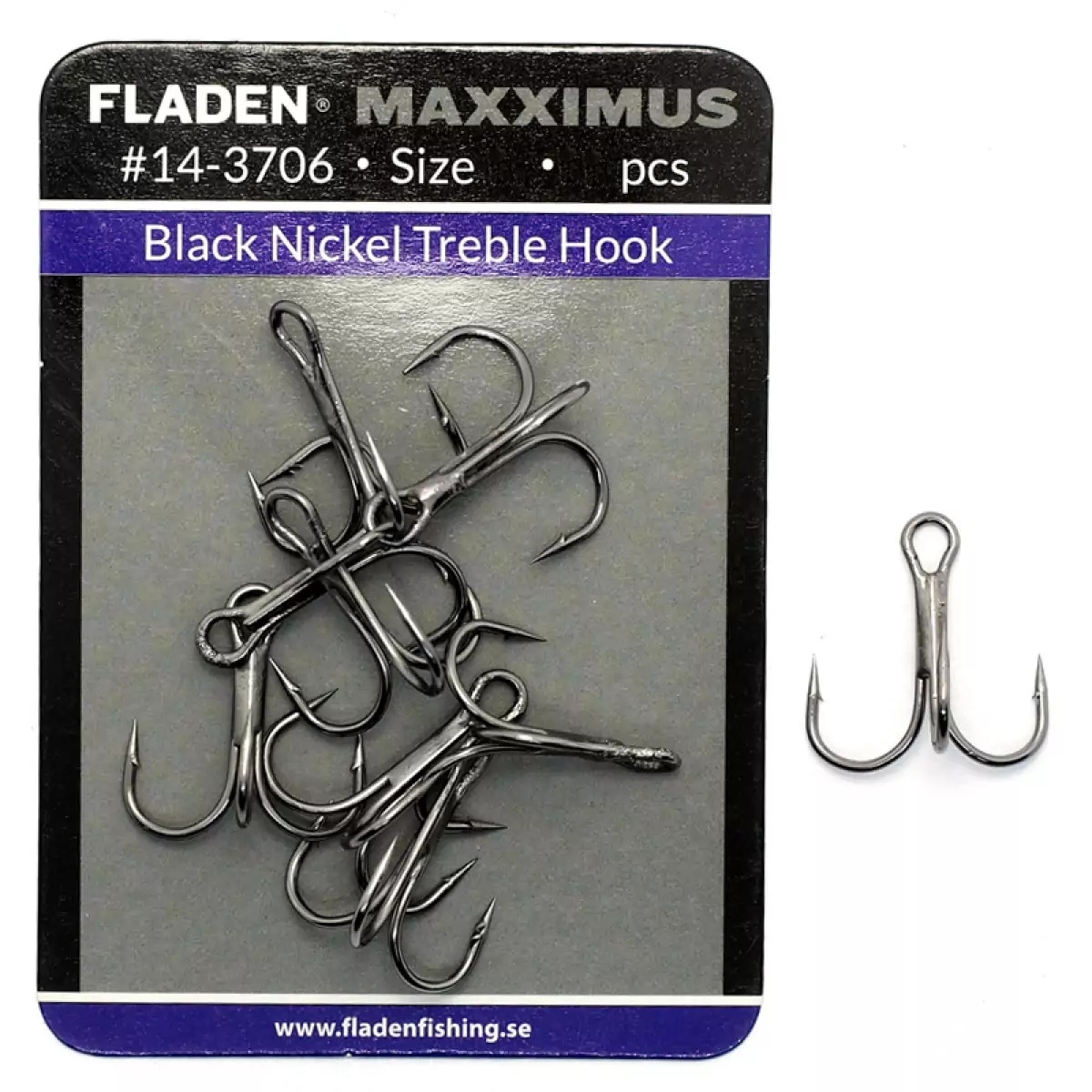 Fladen Maxximus Black Nikel Üçlü İğne