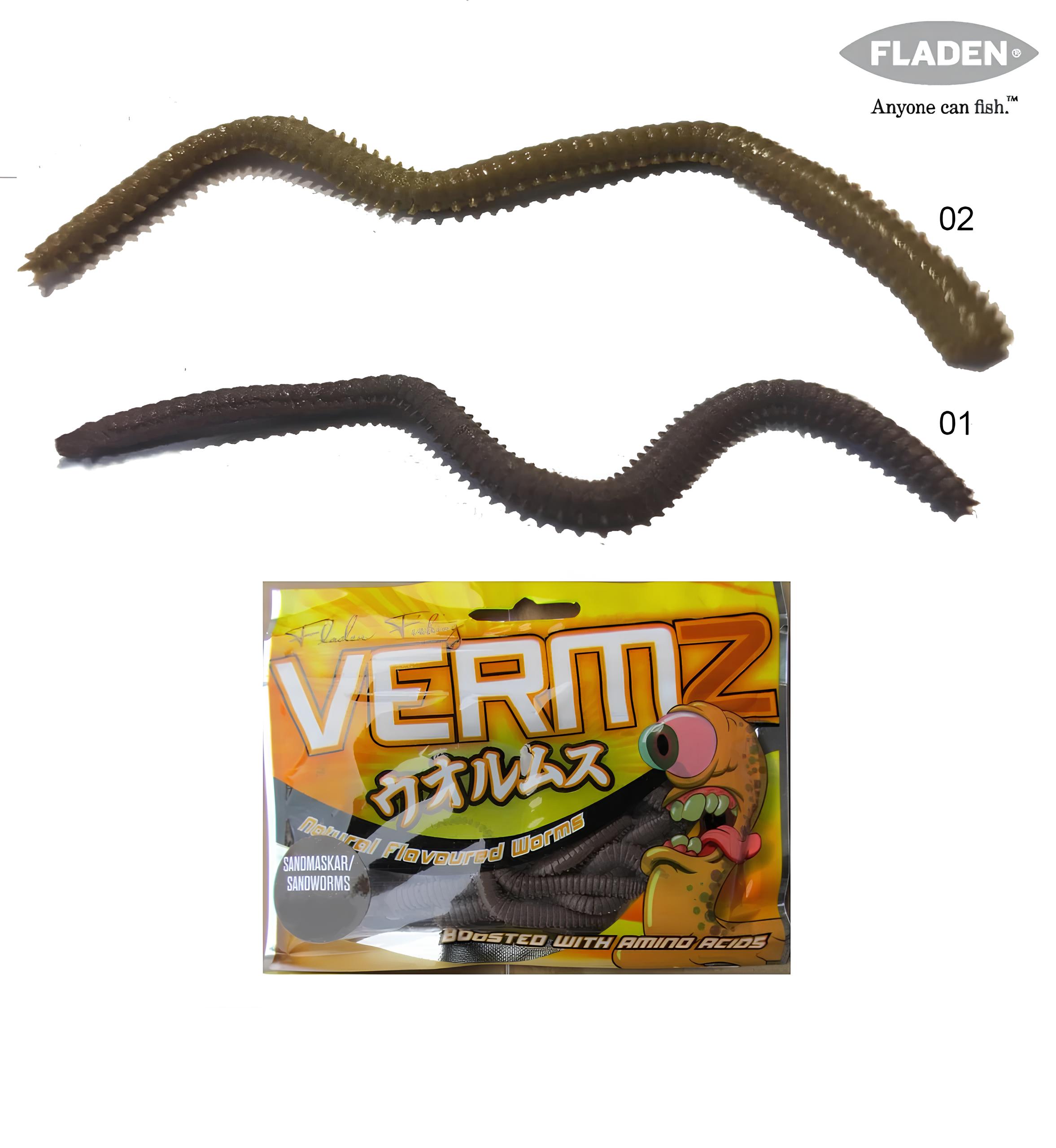 Fladen Vermz 8.5cm 20P Kum Solucanı Silikon Yem