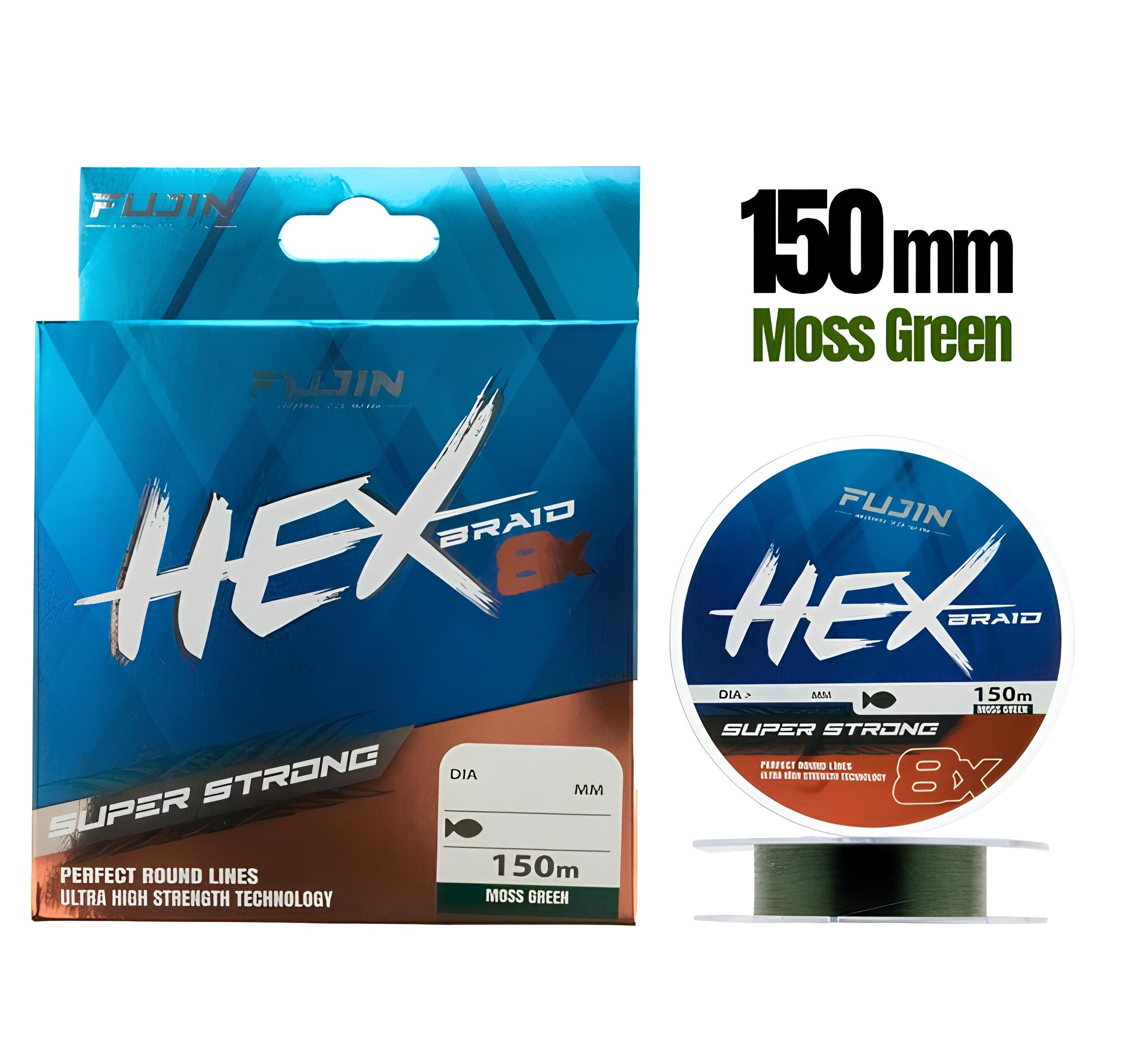 Fujin Hex Braid 4x Moss Green PE 150m İp Misina