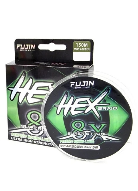 Fujin Hex Braid 8x  Moss Green PE 150m İp Misina