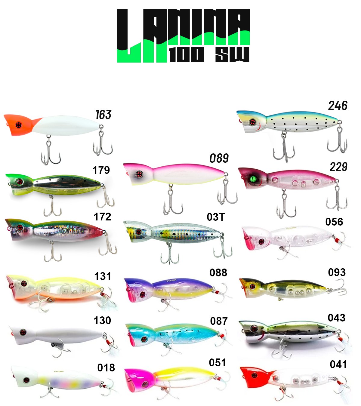 Fujin La-Nina LN-100W 100mm 24gr Maket Balık Su Üstü Popper