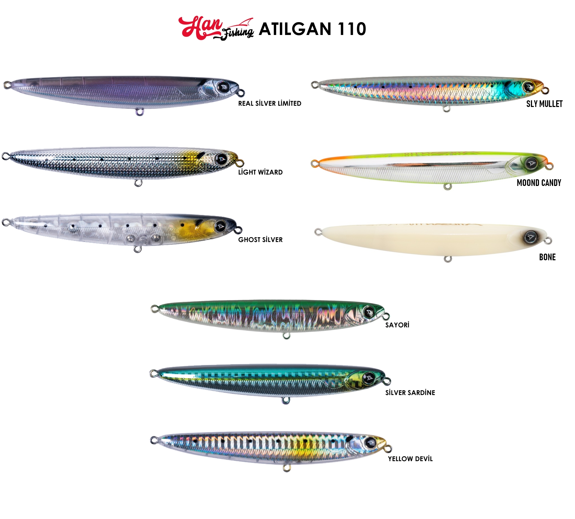 Han Fishing Atılgan 110 F 110mm 14gr Sahte Maket Balık Yem