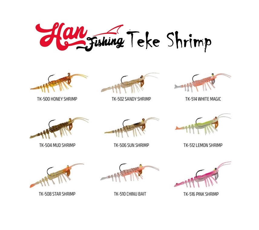 Han Fishing Teke Shrimp Karides 55mm 3.8gr Silikon Yem