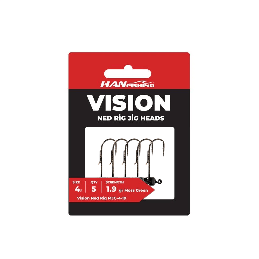 Hanfish Vision Ned Rig Green Jighead