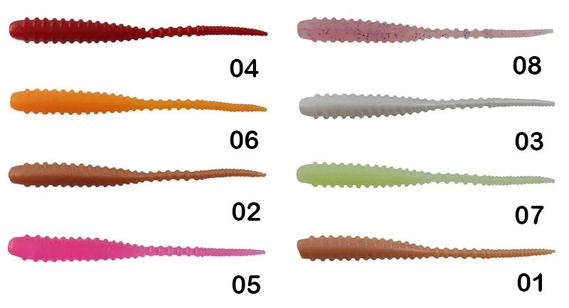 Kendo Silicones Worm Karides Kokulu 2inch LRF Silikon Yem