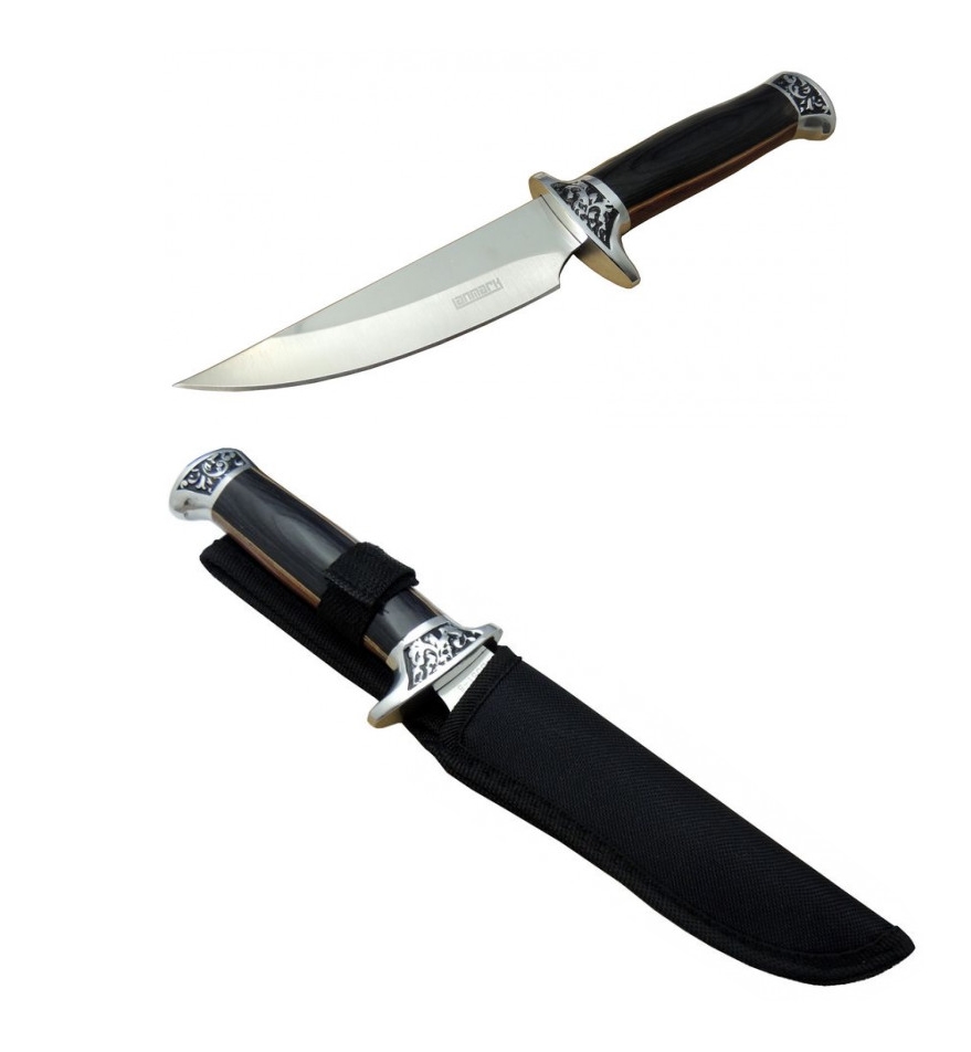 Lanmark B051-5 26cm Kılıflı Ahşap Kabzeli Baslanmaz Av Bıçağı