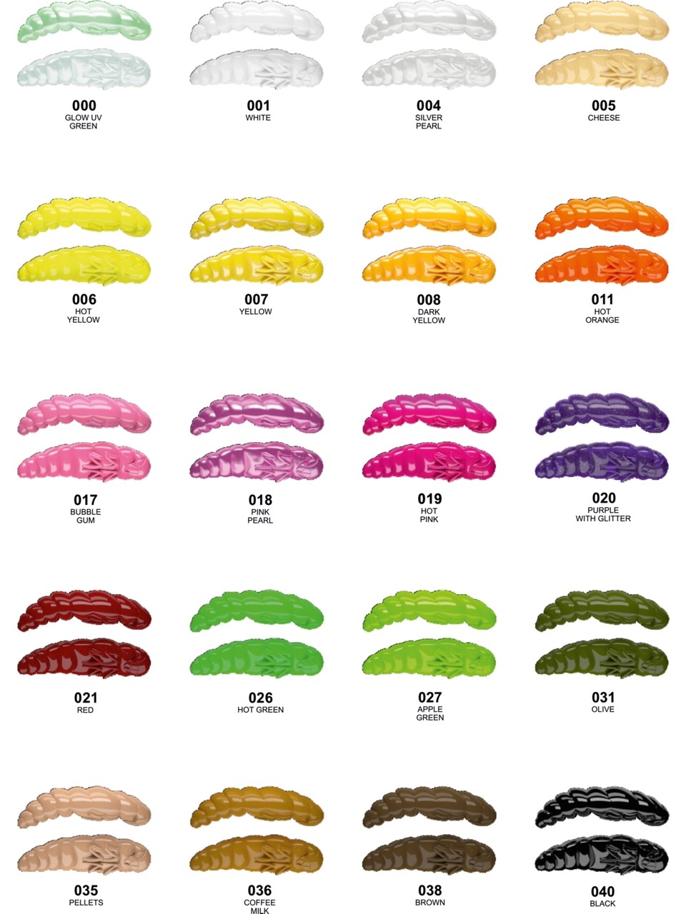 Libra Lures Largo Larva Garlic Sarımsaklı 35mm Suni Sahte Silikon Yem