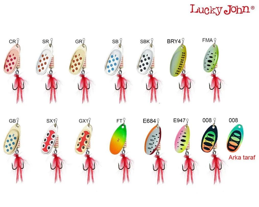 Lucky John Spin X Round No 2 5gr Döner Kaşık
