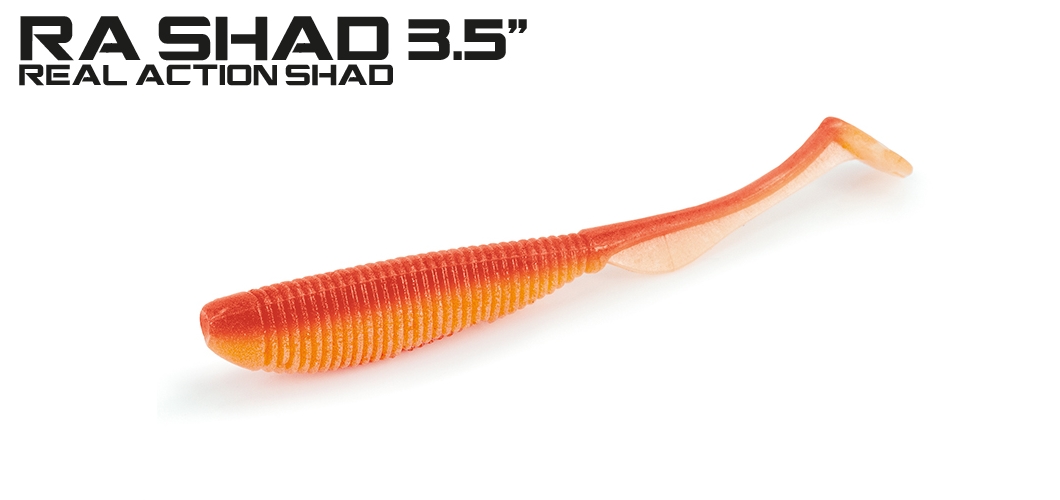 Molix RA Shad 3.5 9cm 6 Adet UV Goldfish Silikon Yem