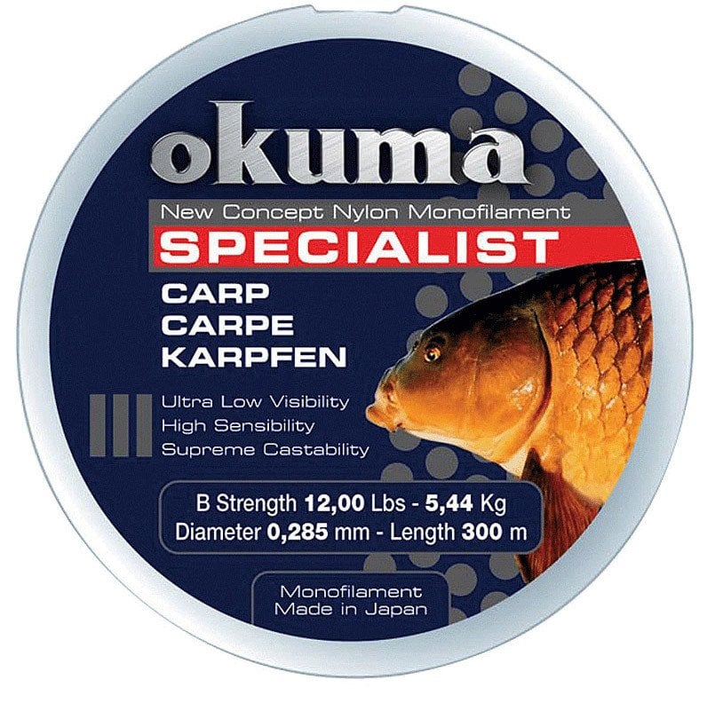 Okuma Carp 300 mt 28.00lb 12.73kg 0.43mm Camou Olta Misinası