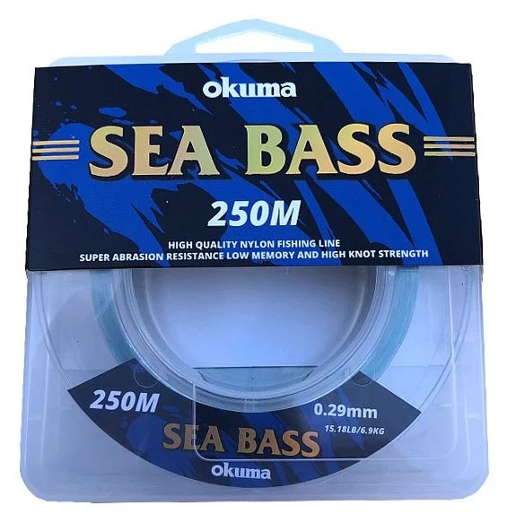Okuma Sea Bass Nylon Moss Green Color 250m Misina