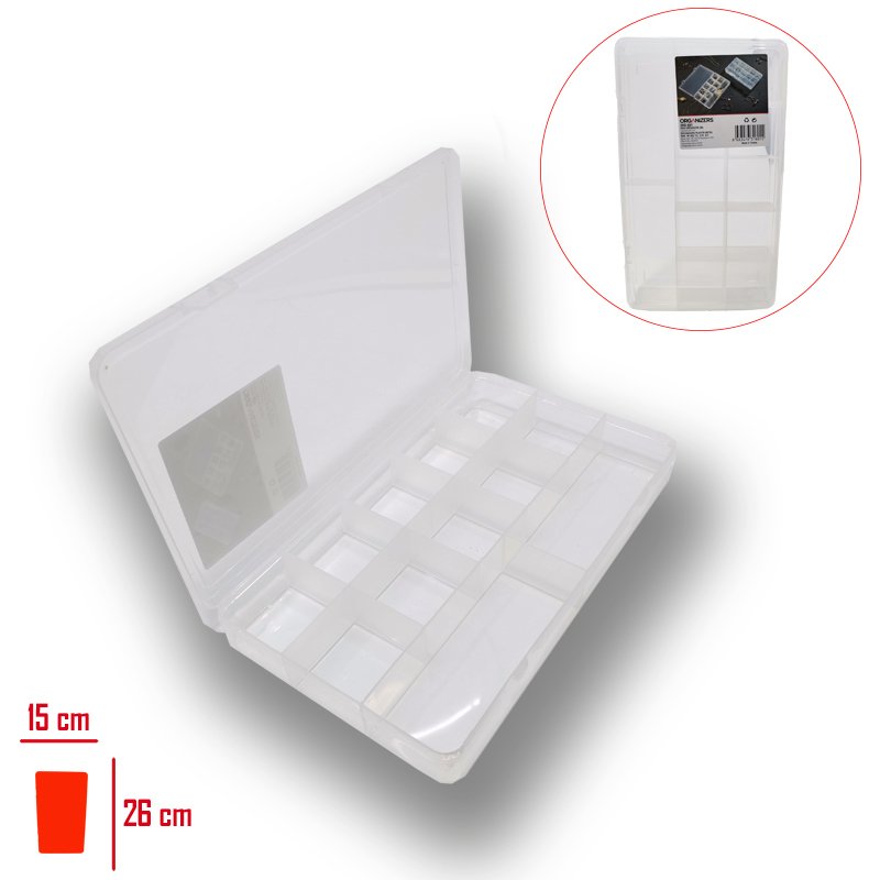 Organizers ORG-601 12 Bölmeli Balık Takım Kutusu