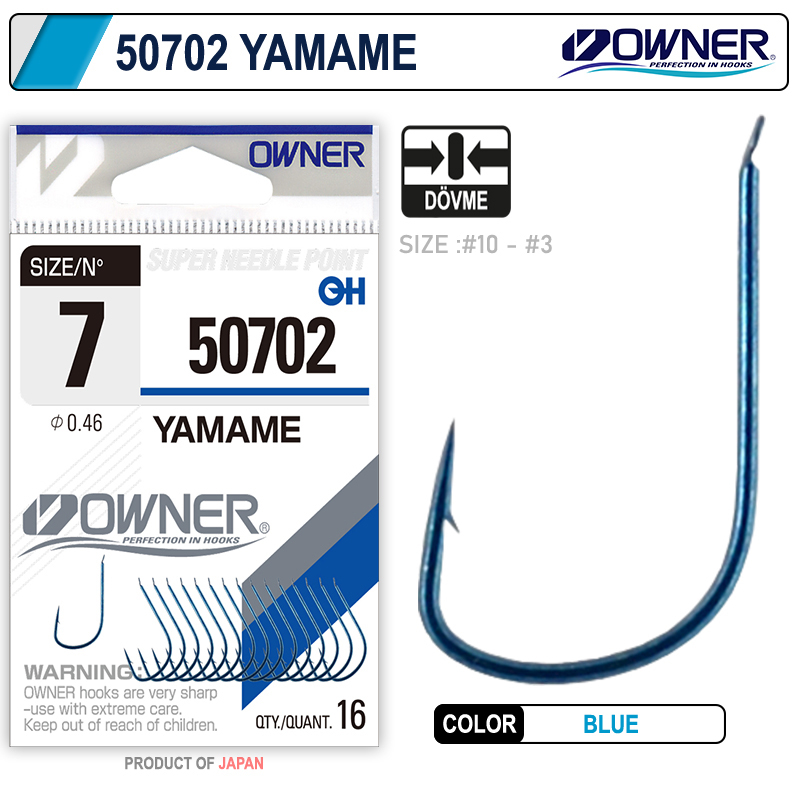 Owner 50702 Yamame Mavi Blue Tekli İğne