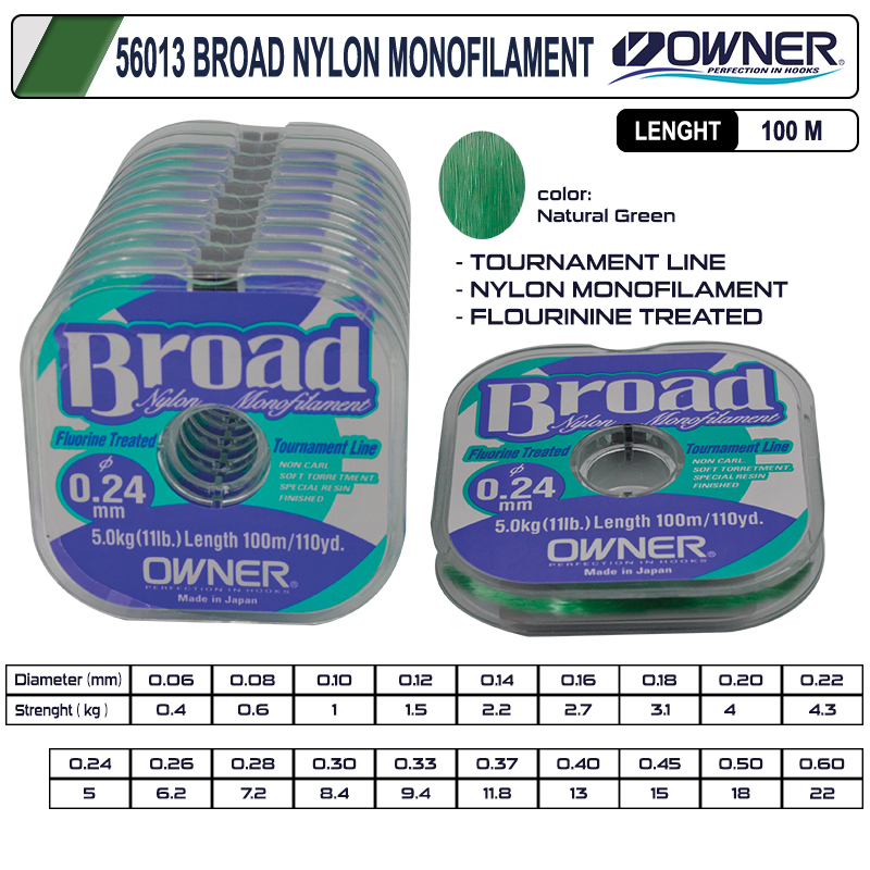 Owner 56013 Broad 100m Natural Clear Olta Misinası