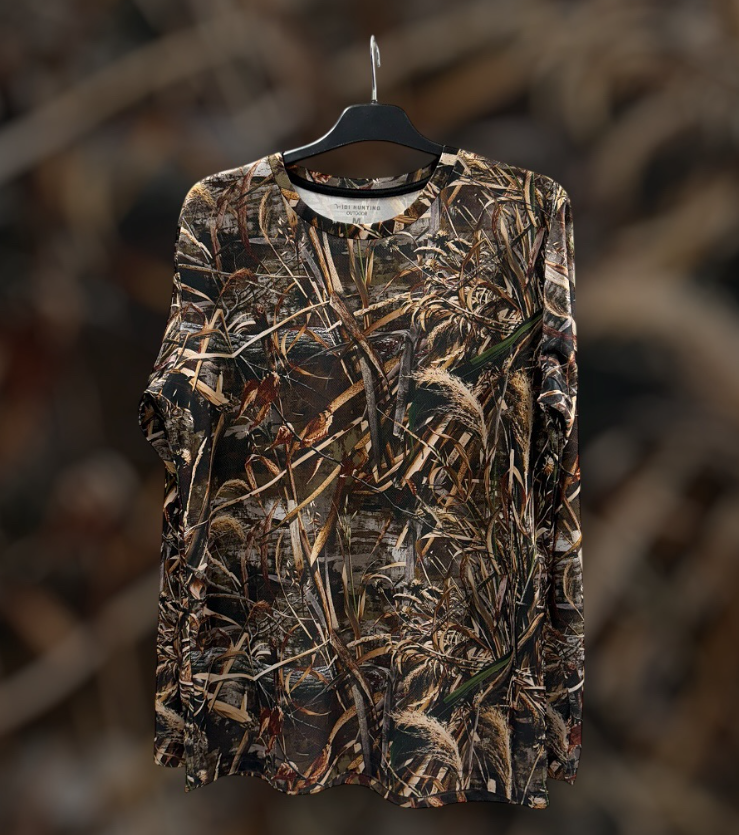 Öztekstil Sazan Desen Baskılı uzunkol tişört