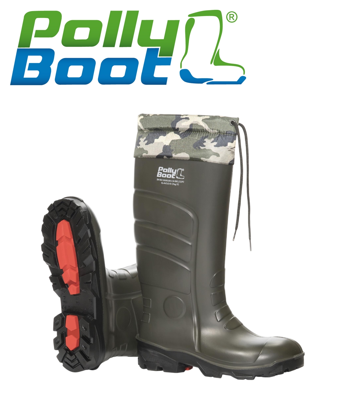 PollyBoot Galaxy Vega Haki Siyah Taban Boğazlı Avcı Çizme Bot