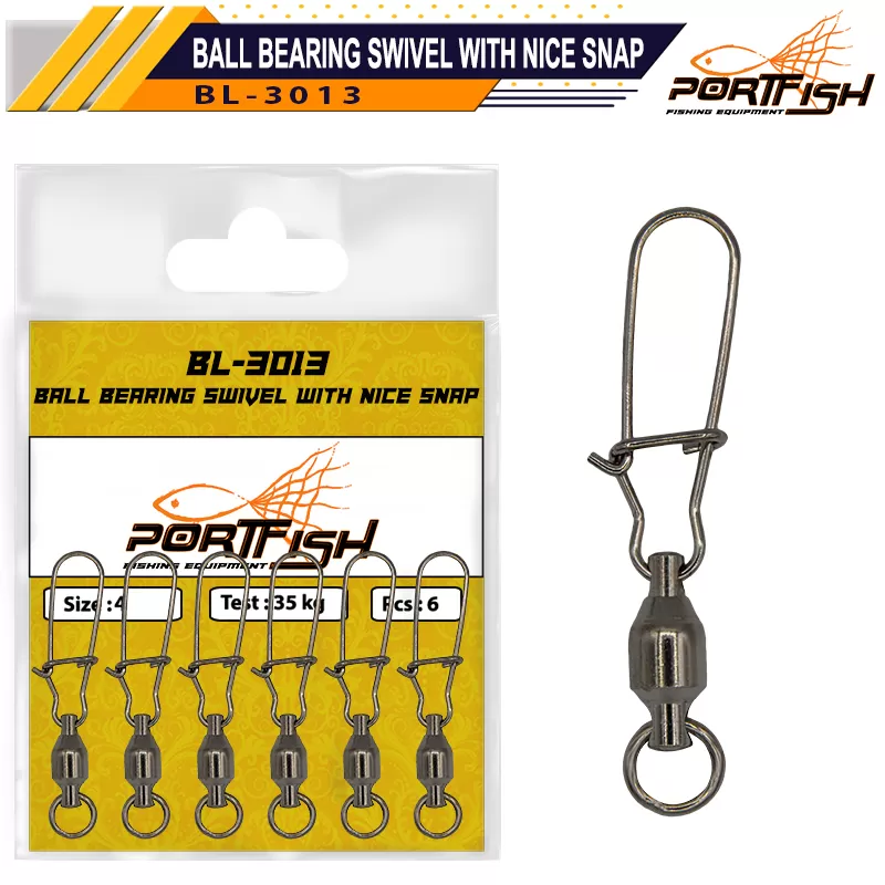 Portfish BL-3013 Bilyalı Kilitli Klips