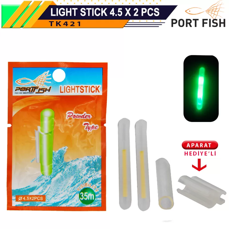 Portfish Fosfor 4.5x2 Adet Çiftli Aparat Hediyeli