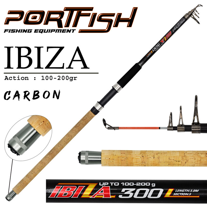 Portfish Ibiza 360cm 100-200gr Teleskopik Olta Kamışı