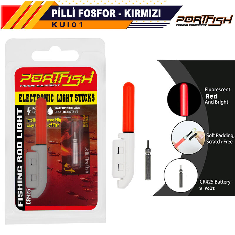 PortFish Kırmızı Fosfor Pilli
