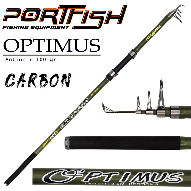 Portfish Optimus 360cm 100gr Carbon Teleskopik Olta Kamışı