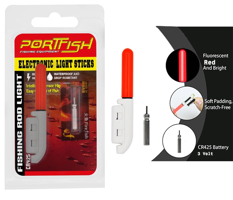 Portfish Pilli Kamış Ucu Kırmızı Fosfor