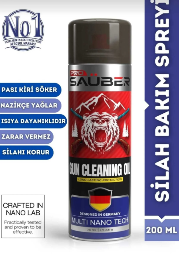 Pro Saüber Gun Cleaning Oil Silah Bakım Spreyi 200ml