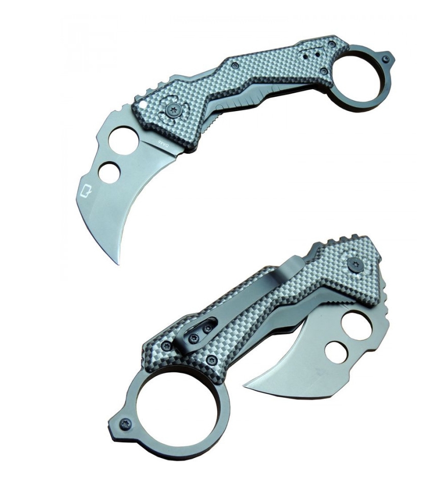 QTRM5TR DA46-18 CM Taşıma Klipsli Karambit Çakı